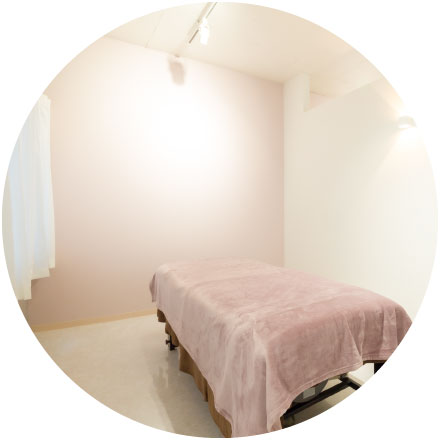 完全個室での施術